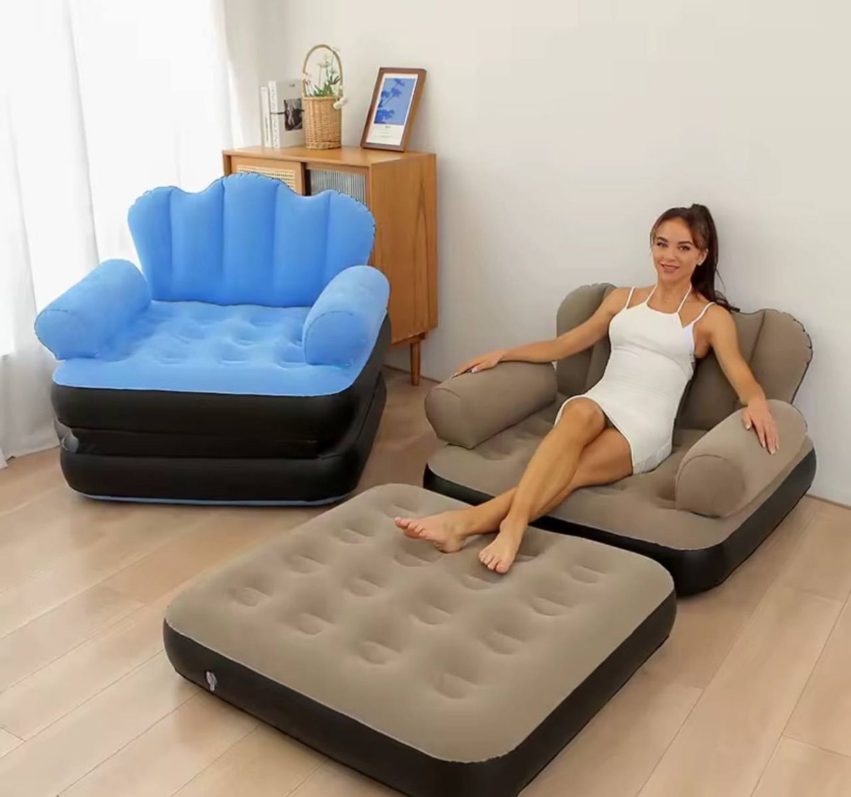 Inflatable Portable Sofa Bed (Imported)